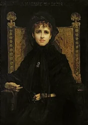 Porträt von Madame Georges Bizet (1849-1926) 1878